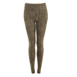 Active Leggings in Chocolate Tweed