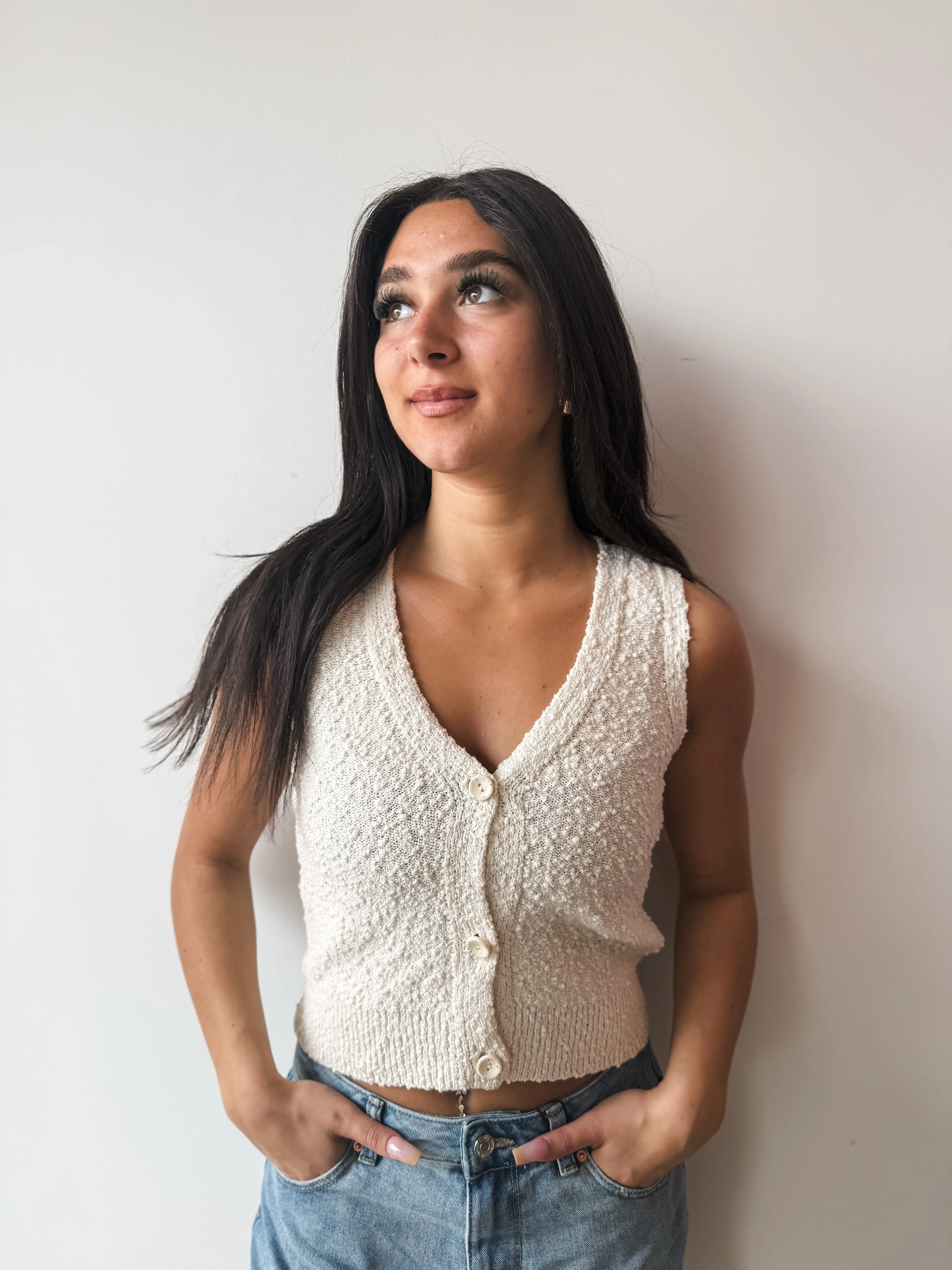 Alvilda Vest Top - Birch