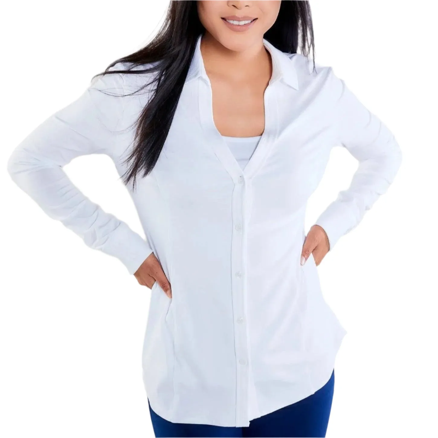 Anatomie Nikki Long Sleeve Pique Shirt