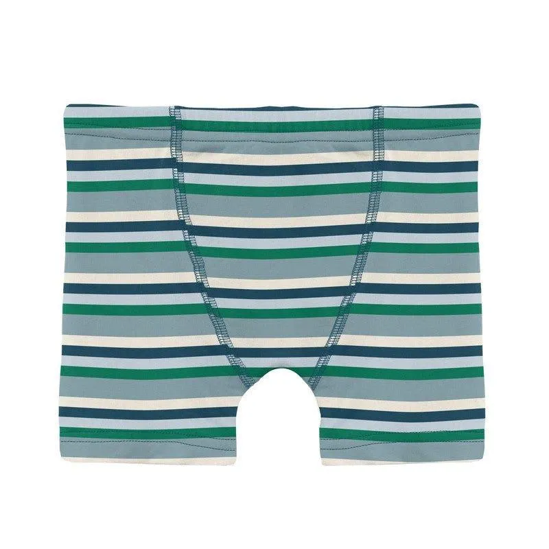 Bamboo Boxer Brief - Stormy Sea Stripe