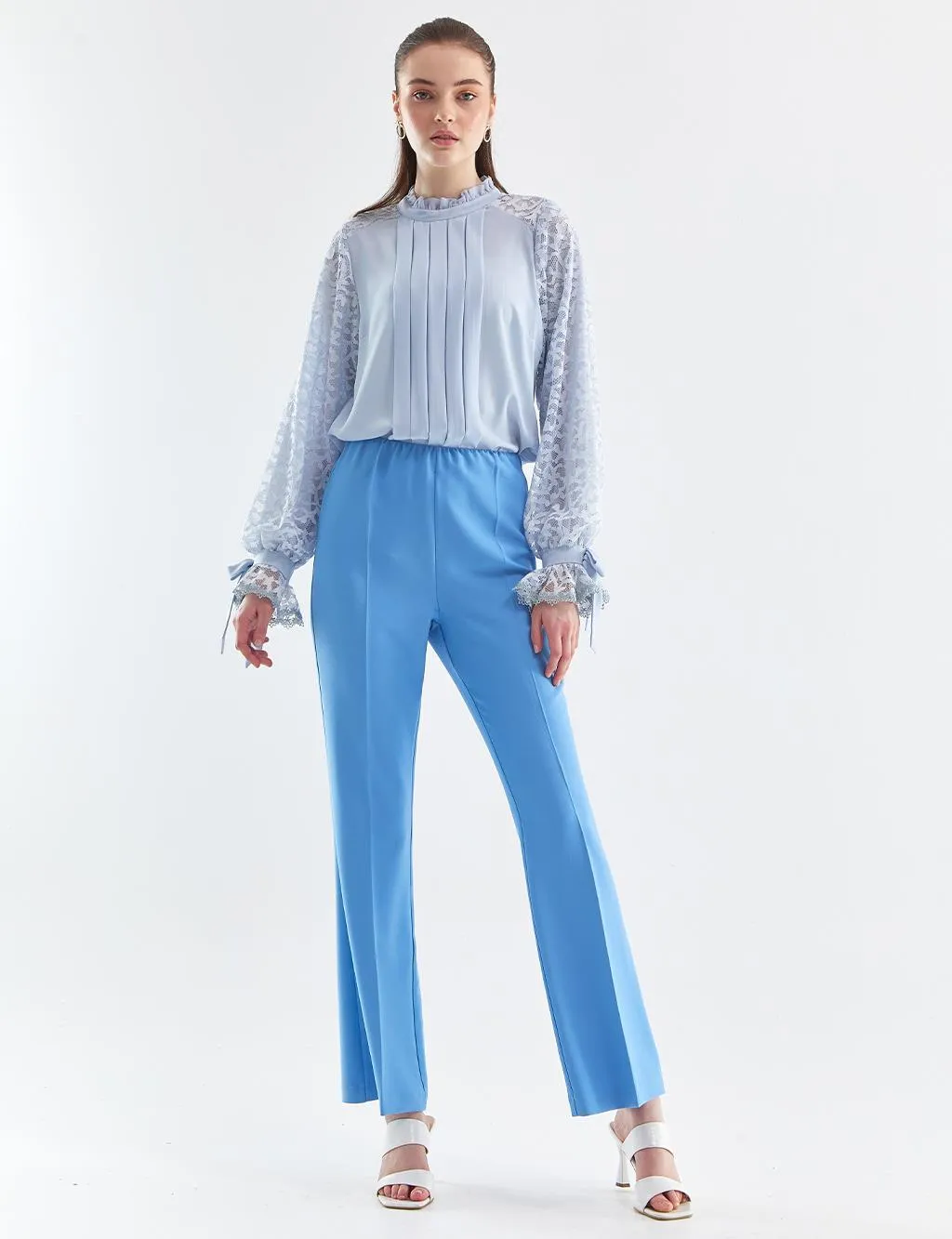 Bell-Bottom Trousers Sky Blue