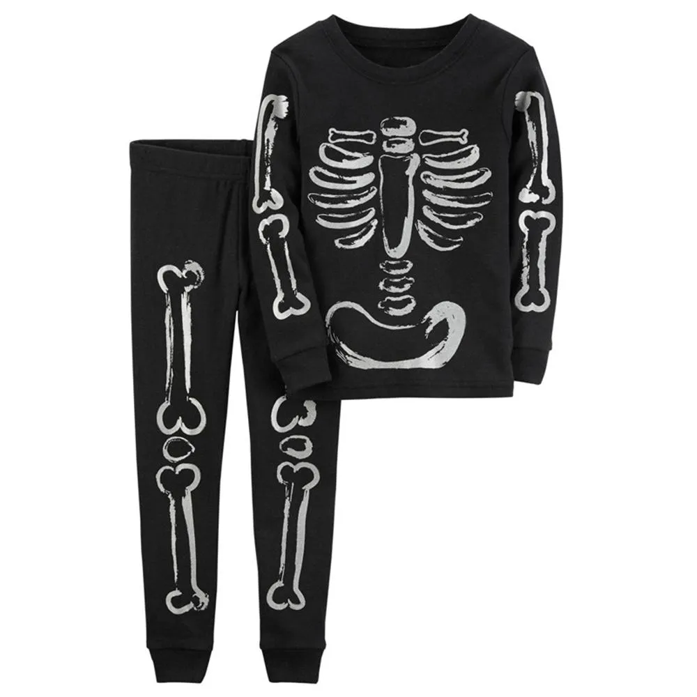 Boys Skeleton Long Sleeve Top & Pants Boy Boutique Clothing Wholesale