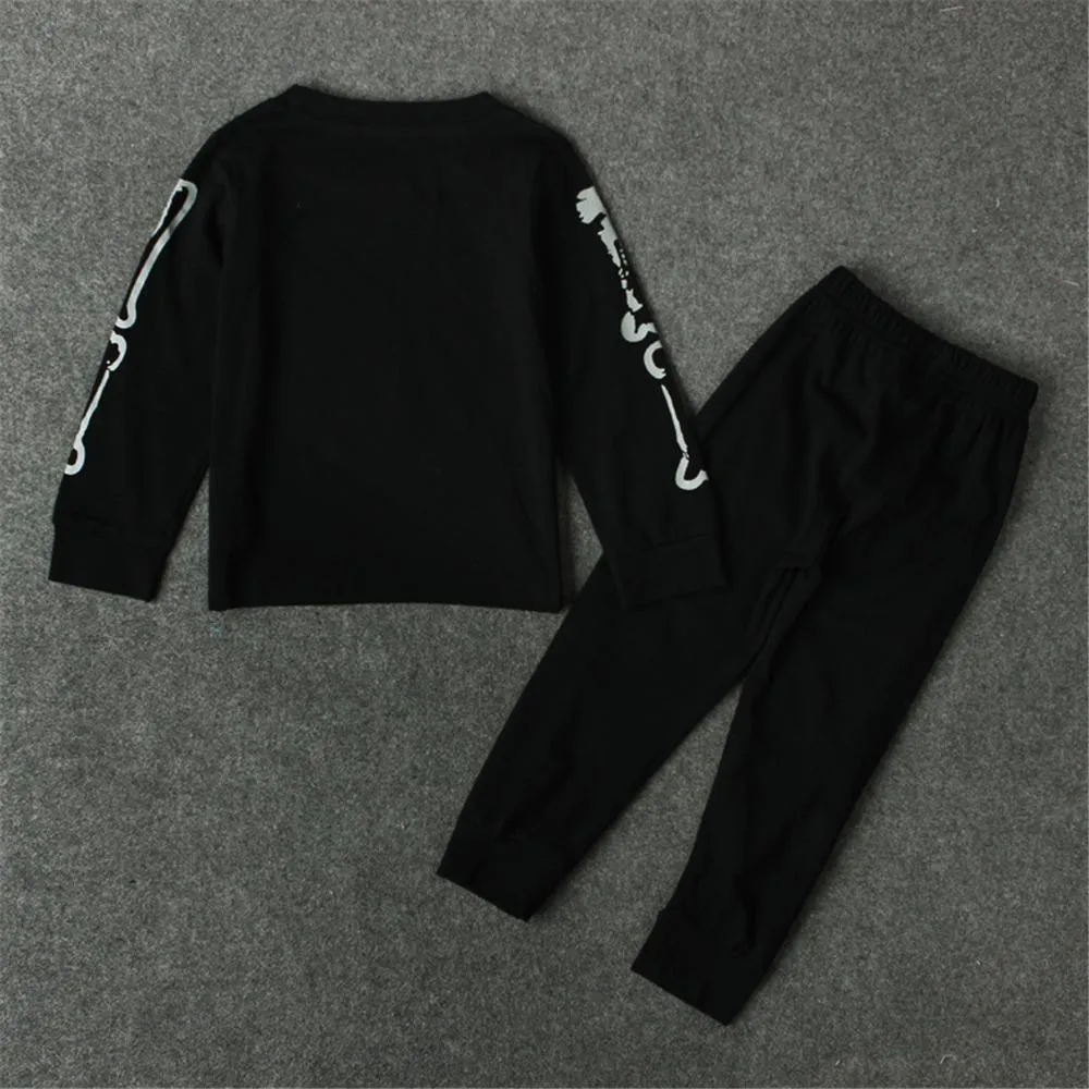 Boys Skeleton Long Sleeve Top & Pants Boy Boutique Clothing Wholesale