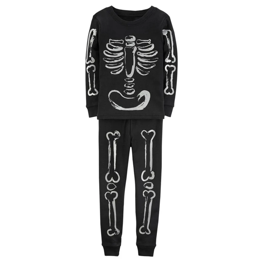 Boys Skeleton Long Sleeve Top & Pants Boy Boutique Clothing Wholesale