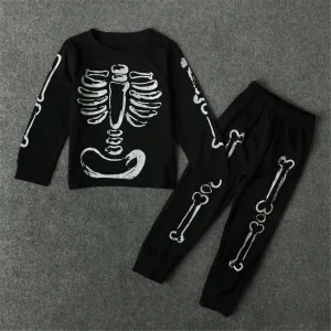 Boys Skeleton Long Sleeve Top & Pants Boy Boutique Clothing Wholesale