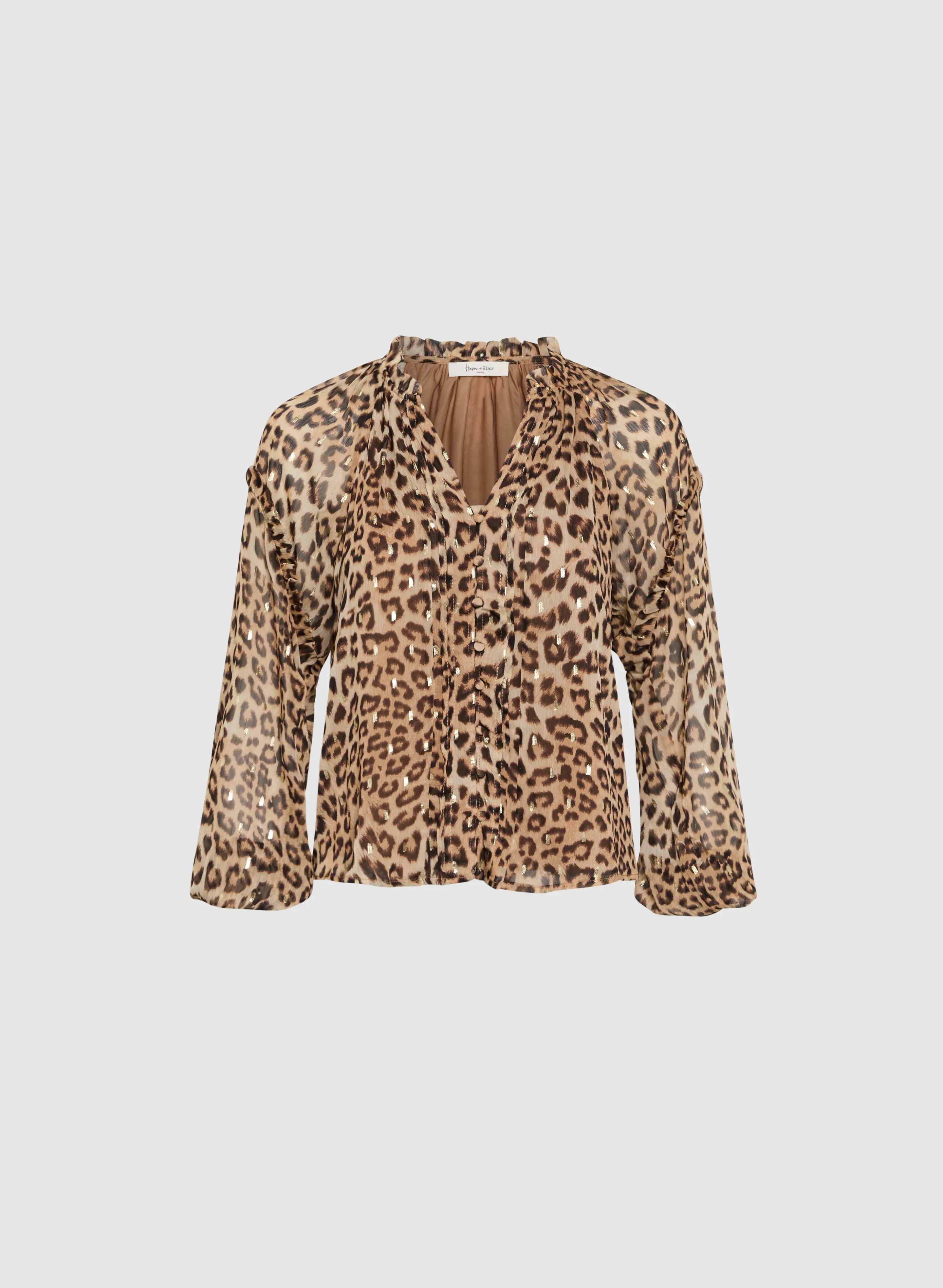 Cheetah Print Blouse