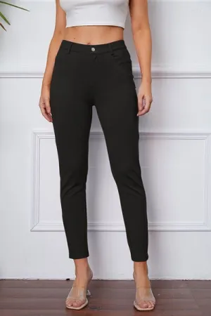Chic & Comfy Stretch Trousers by Basic Bae