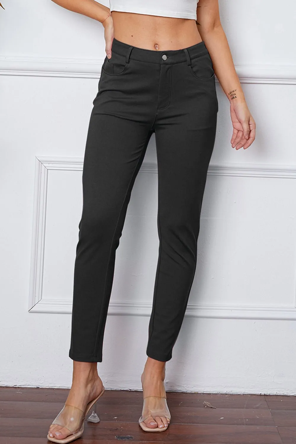 Chic & Comfy Stretch Trousers by Basic Bae