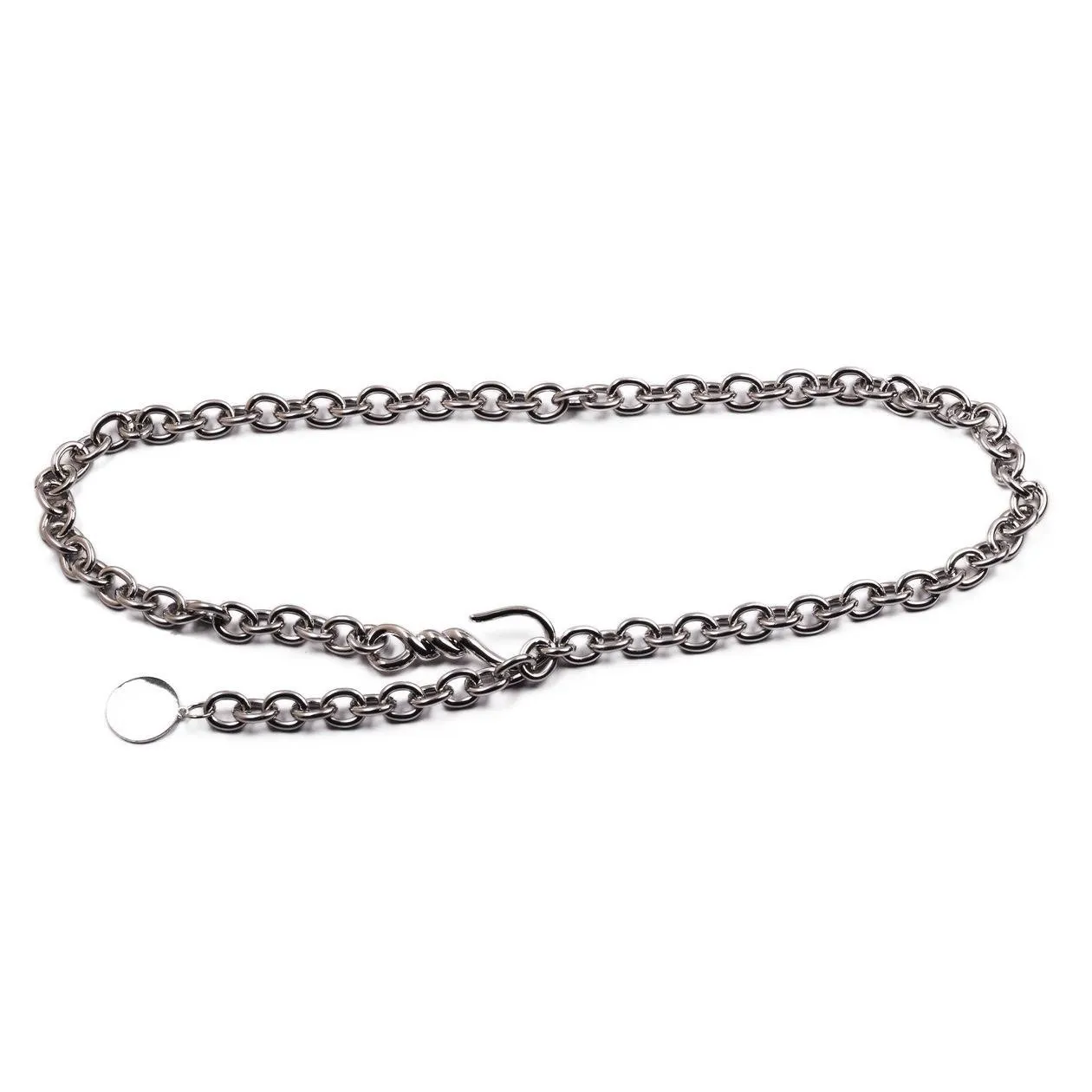Chunky Chain Belt with Hook Buckle
