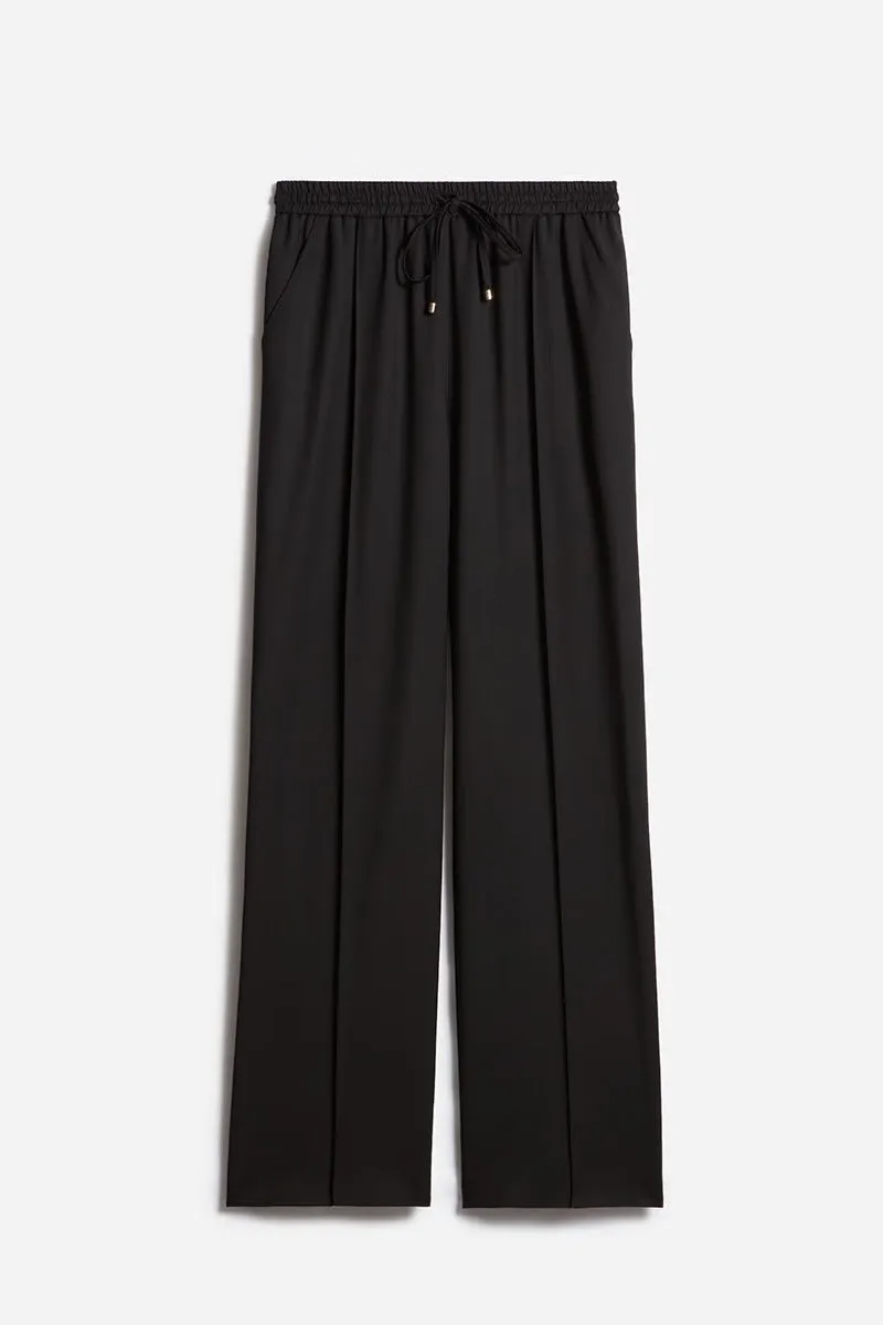 Cliff Black Wool Blend Trousers