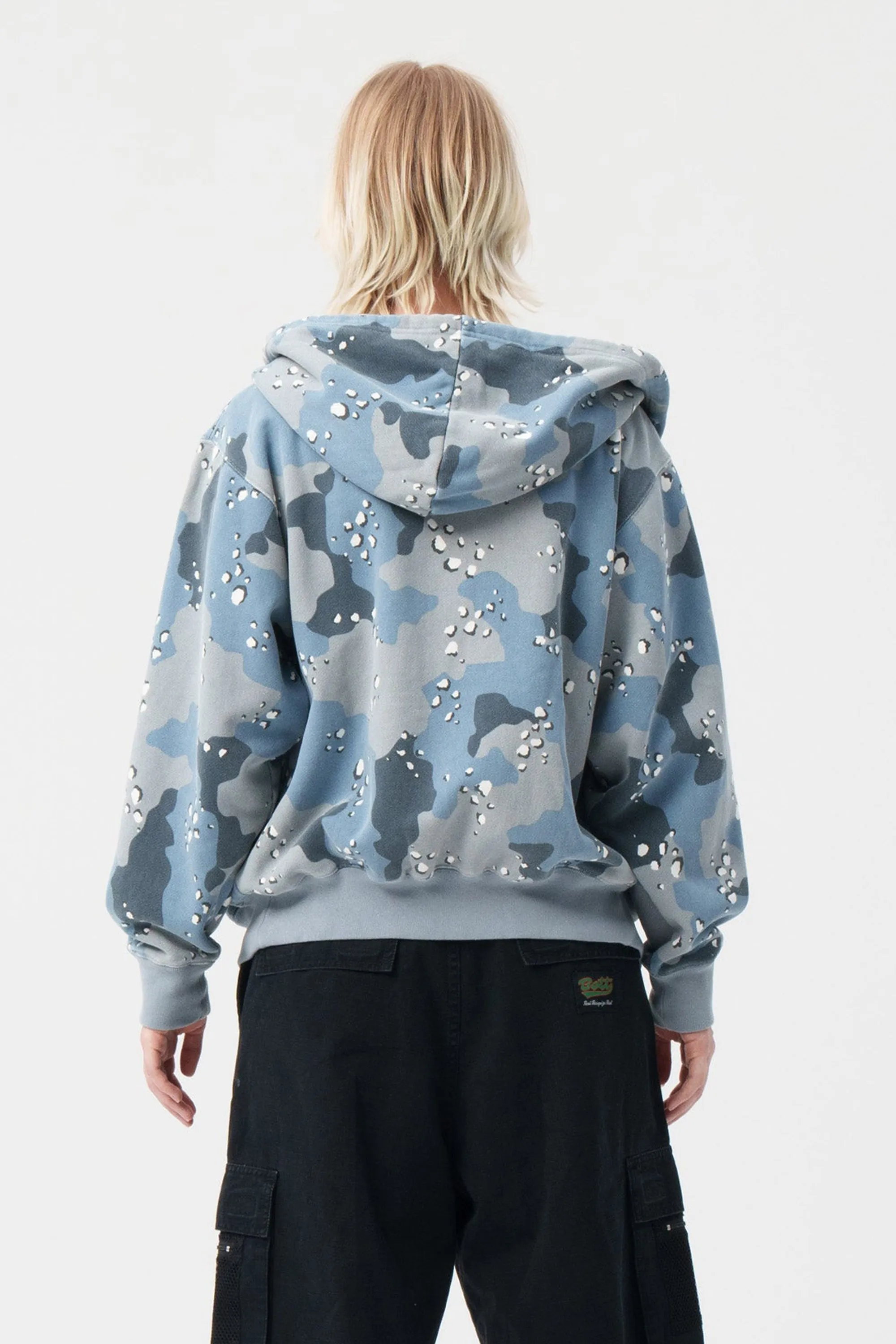Desert Camo Zip Hoodie Cobalt