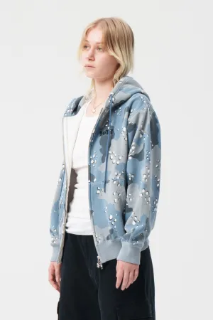 Desert Camo Zip Hoodie Cobalt