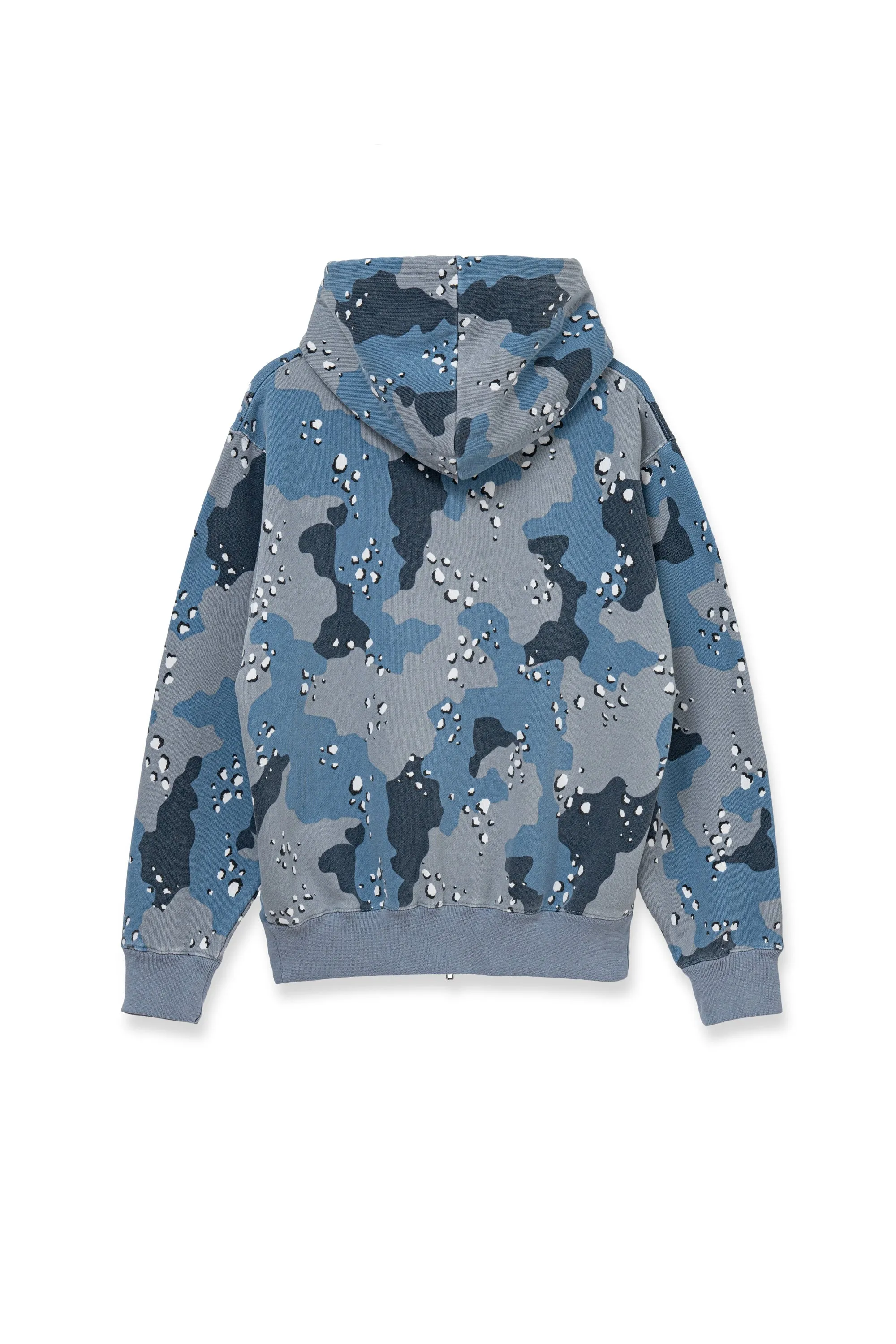 Desert Camo Zip Hoodie Cobalt