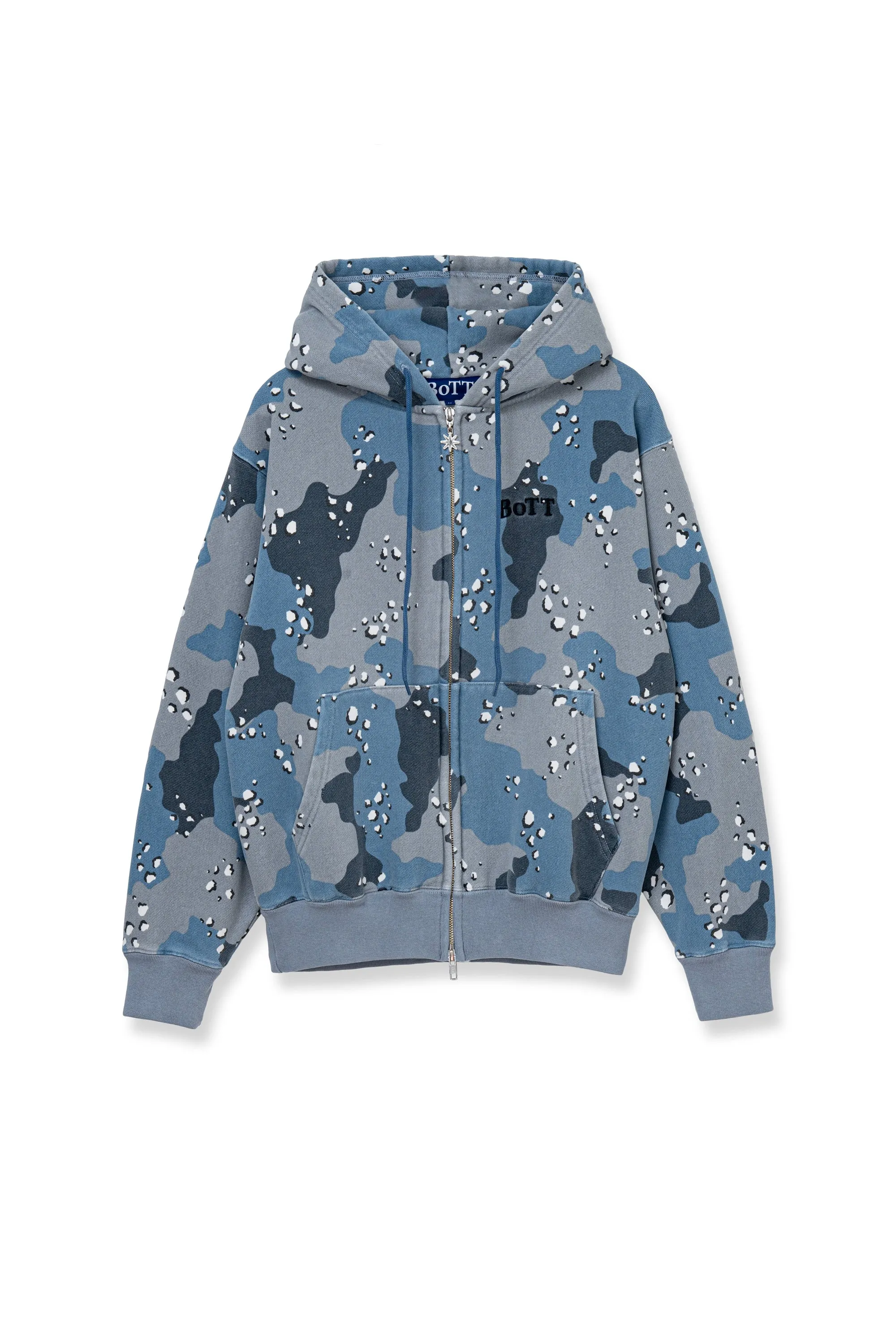 Desert Camo Zip Hoodie Cobalt