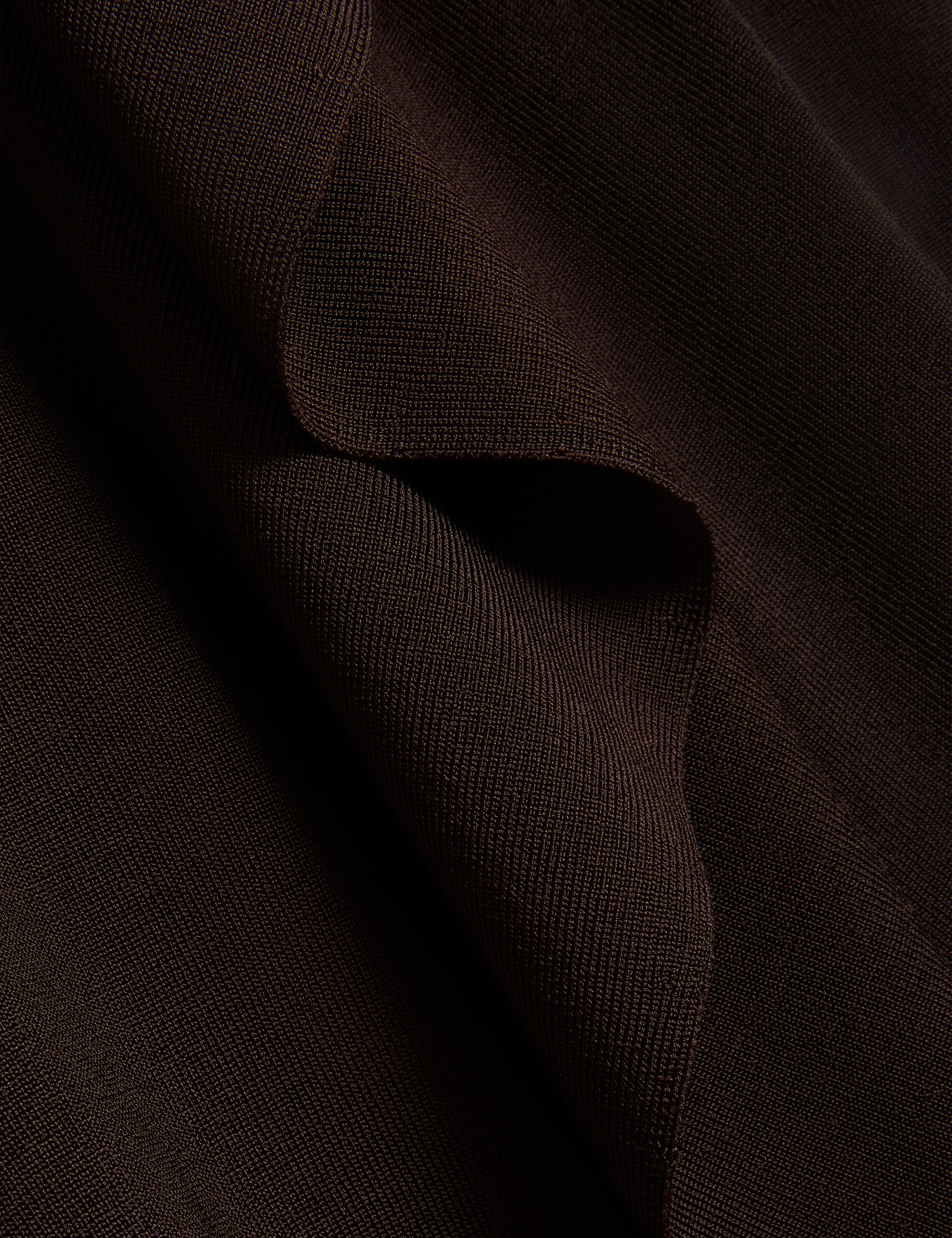 Elliyy Waterfall Front Cardigan Dk-Brown