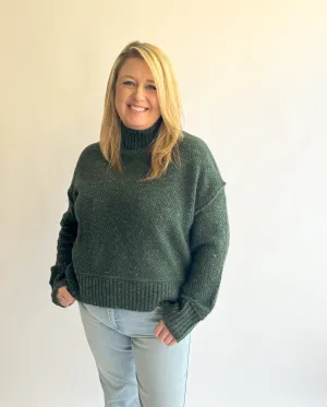 Evergreen Mock Neck Sweater