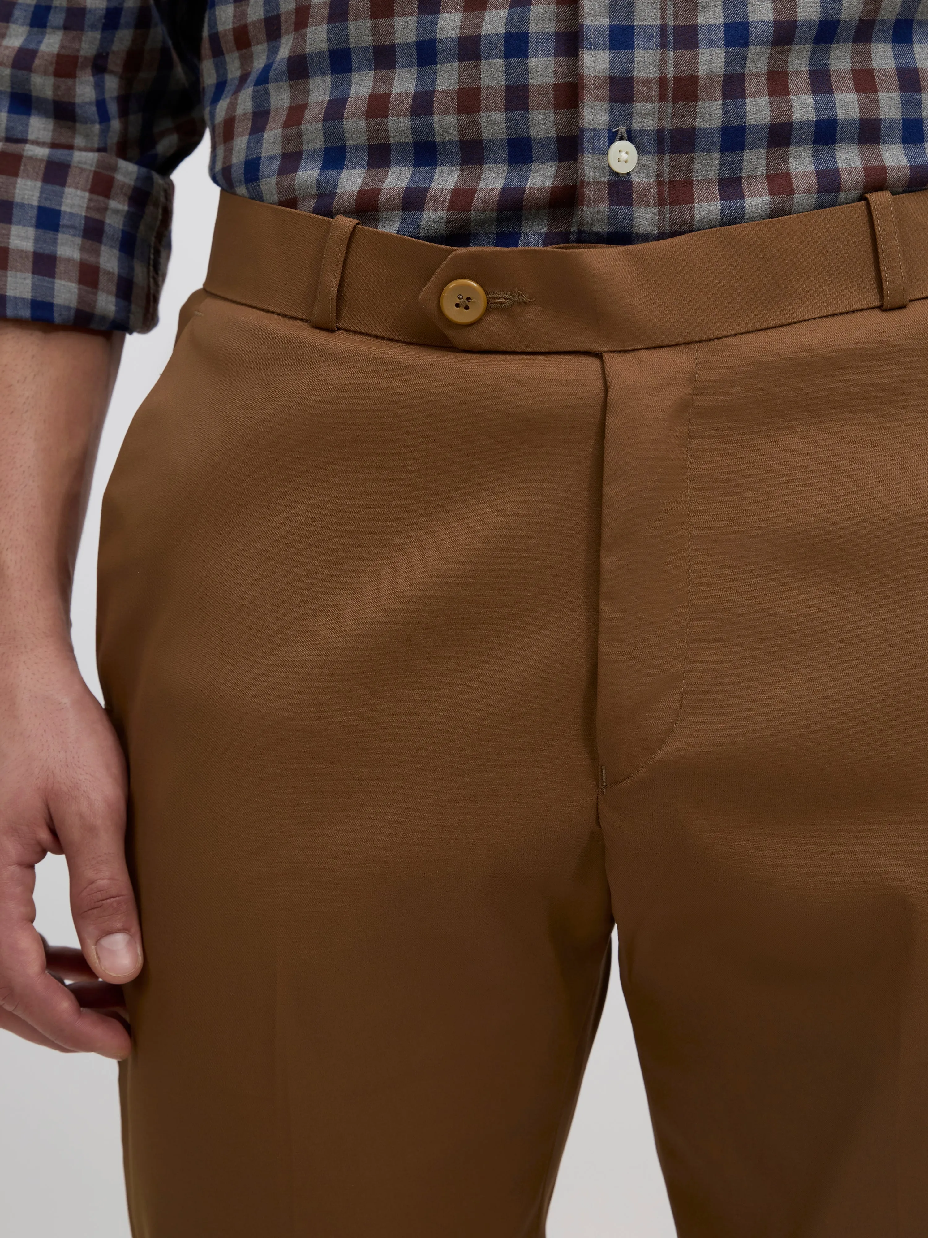 Falcon - Skinny fit Formal Pant - Coffee