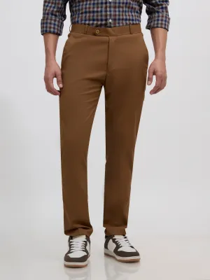 Falcon - Skinny fit Formal Pant - Coffee