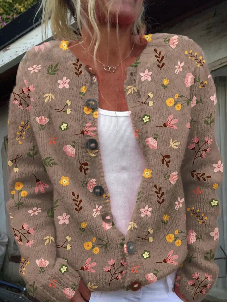 FLORA - Vintage Floral Cardigan