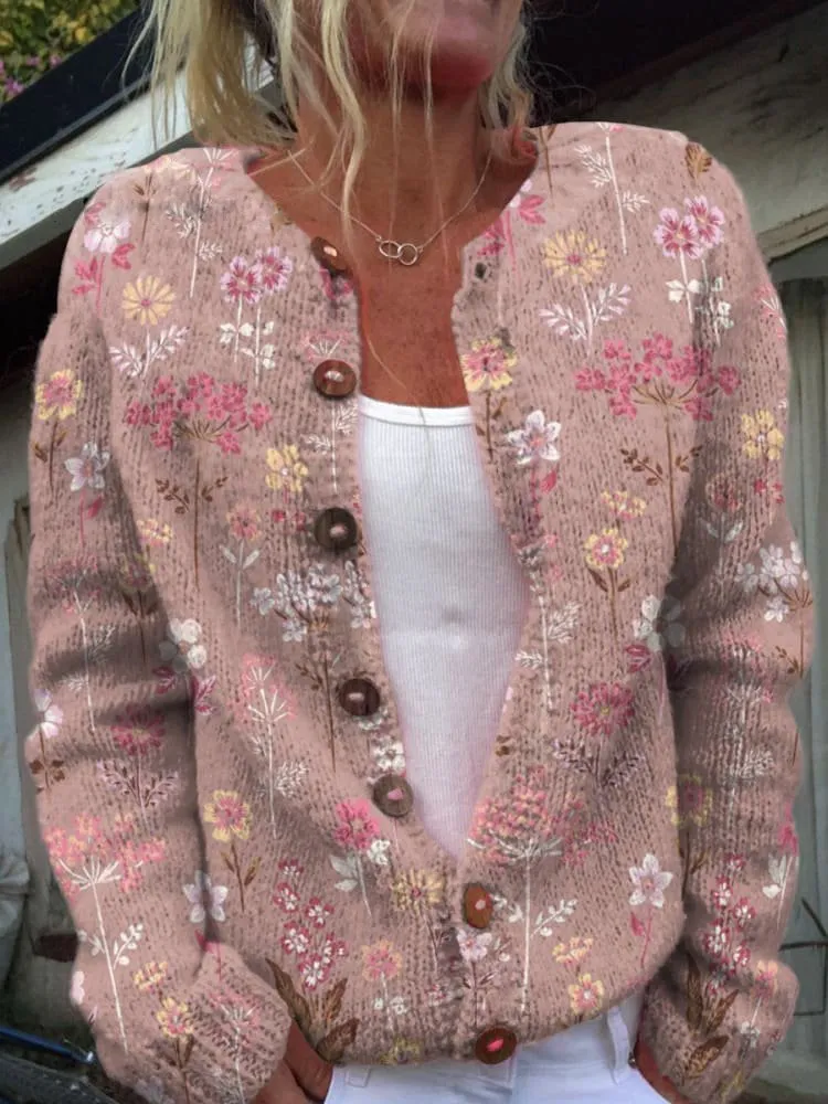 FLORA - Vintage Floral Cardigan