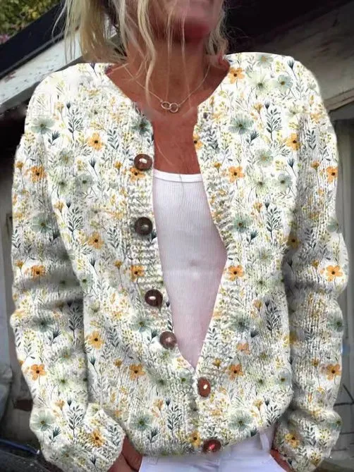 FLORA - Vintage Floral Cardigan