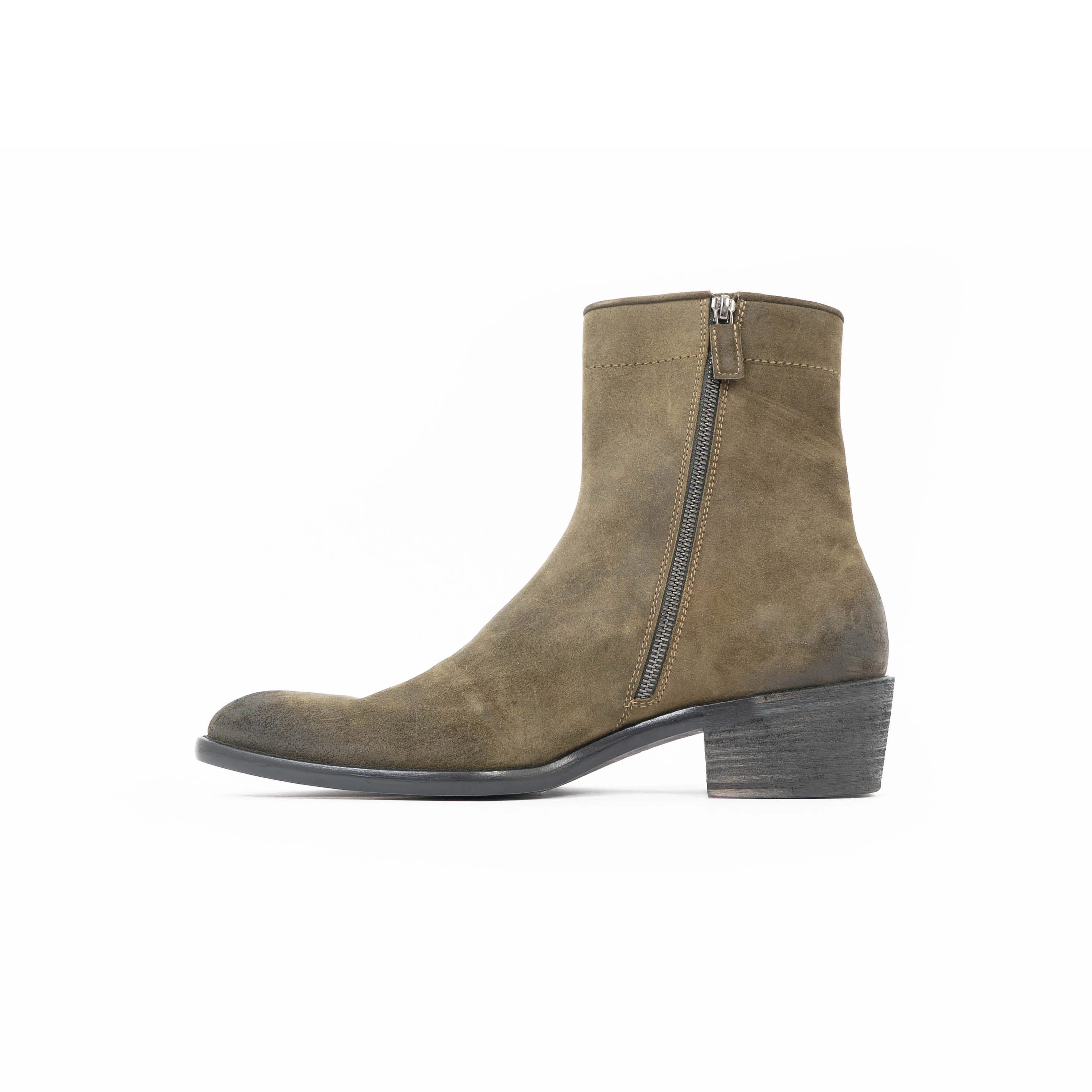 FW17 Green Suede Western Boots