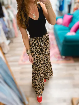 Going Wild Tiered Printed Pants