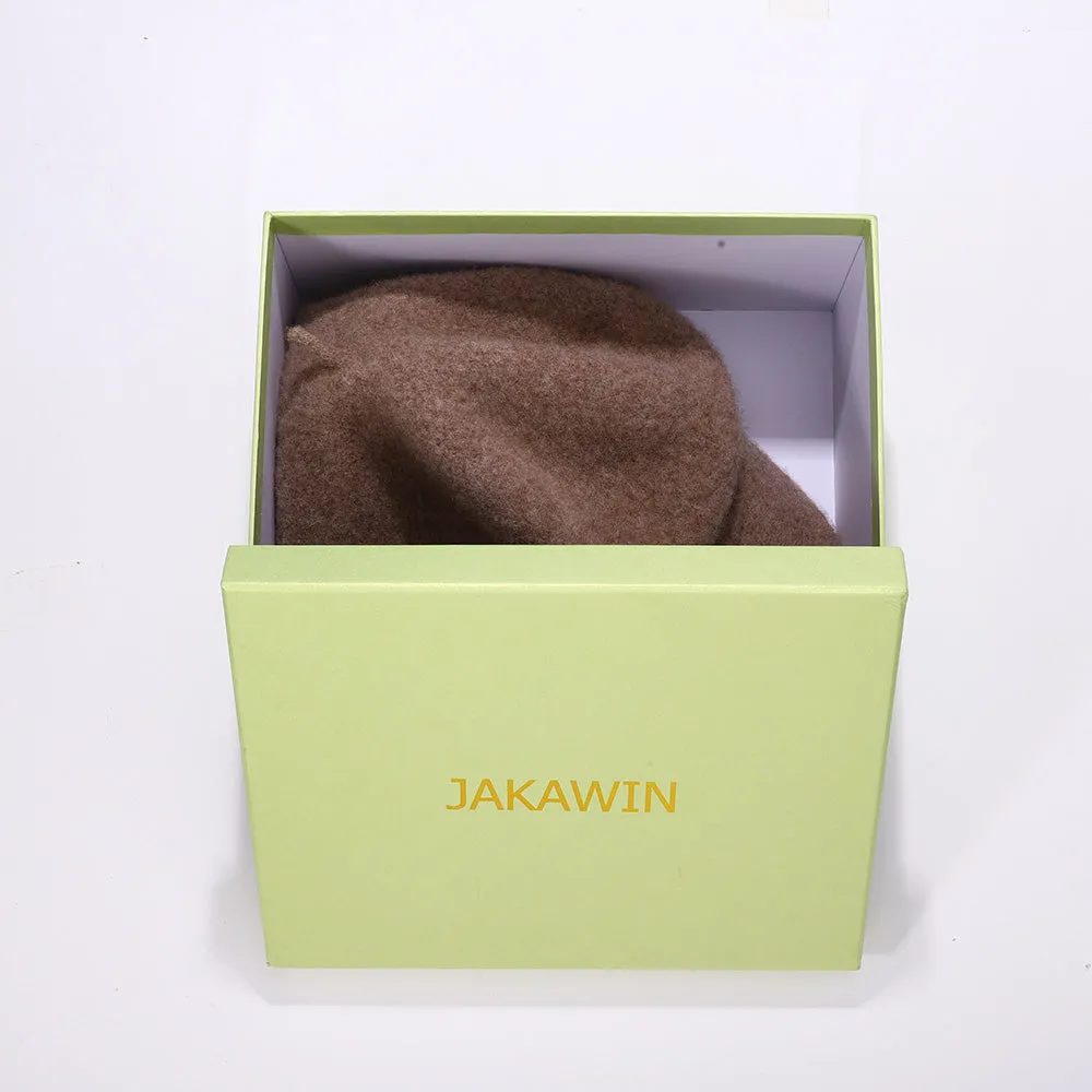 JAKAWIN Beret Newsboy Hat Vintage Cabbie Hats French Wool Cap for Women