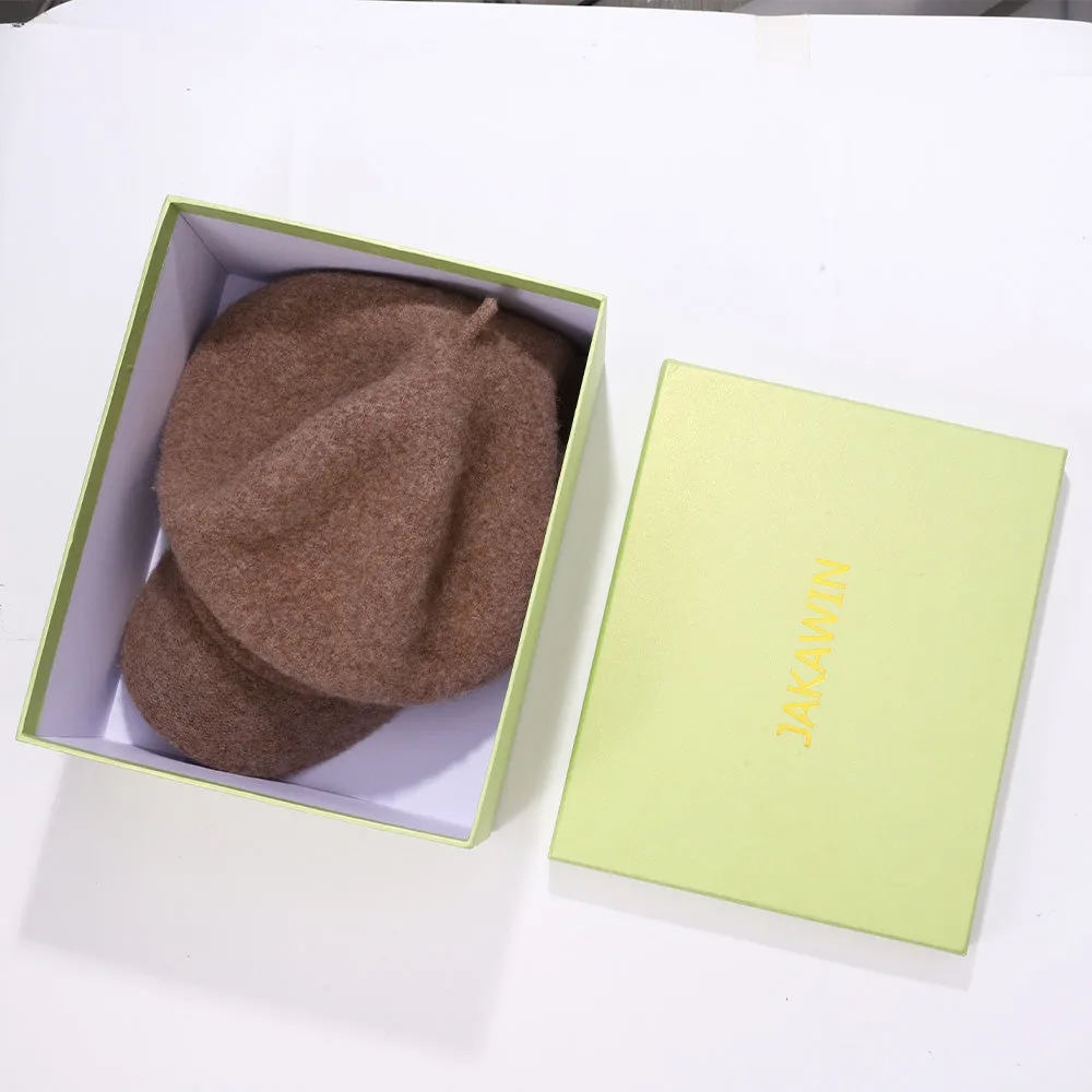 JAKAWIN Beret Newsboy Hat Vintage Cabbie Hats French Wool Cap for Women