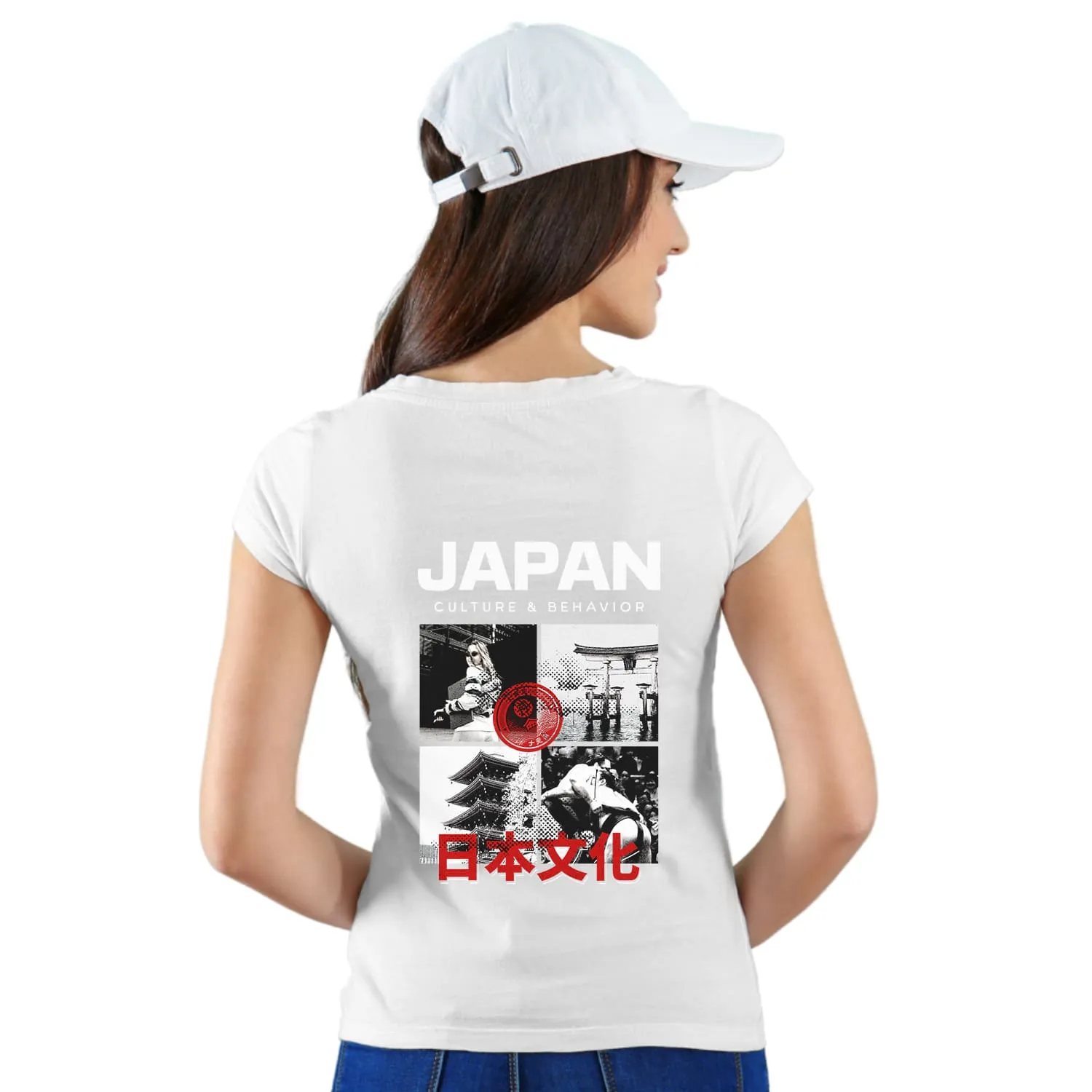 Japan Womens cotton printed T-shirt