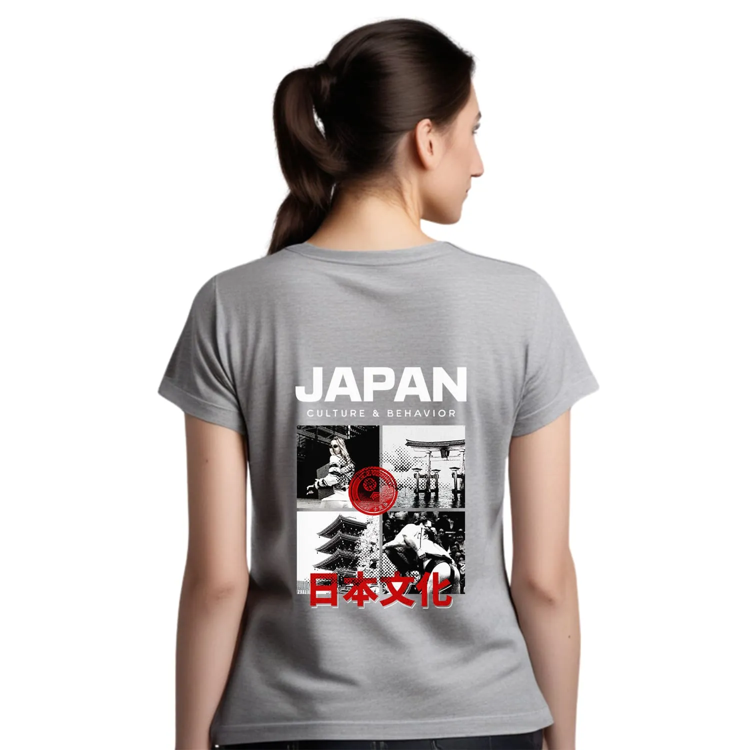Japan Womens cotton printed T-shirt