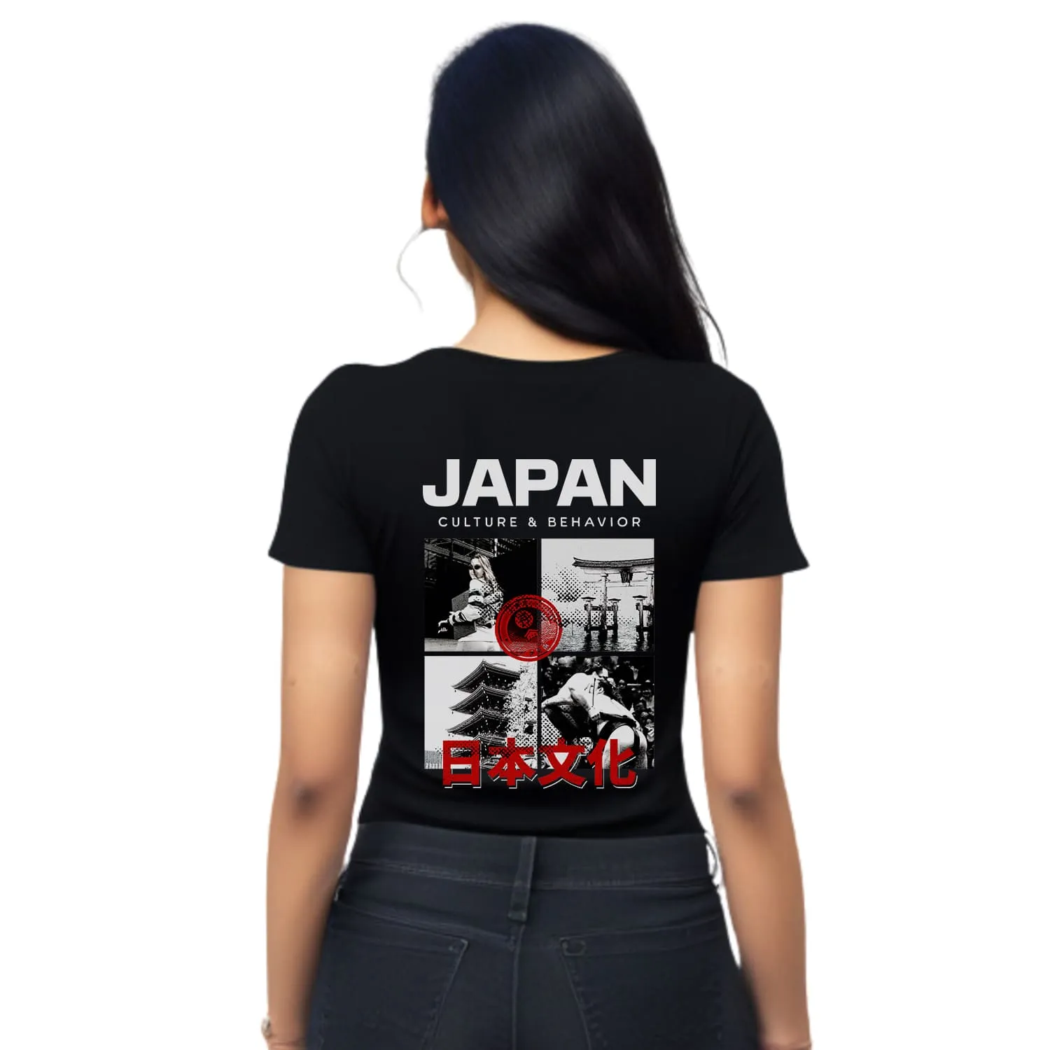Japan Womens cotton printed T-shirt