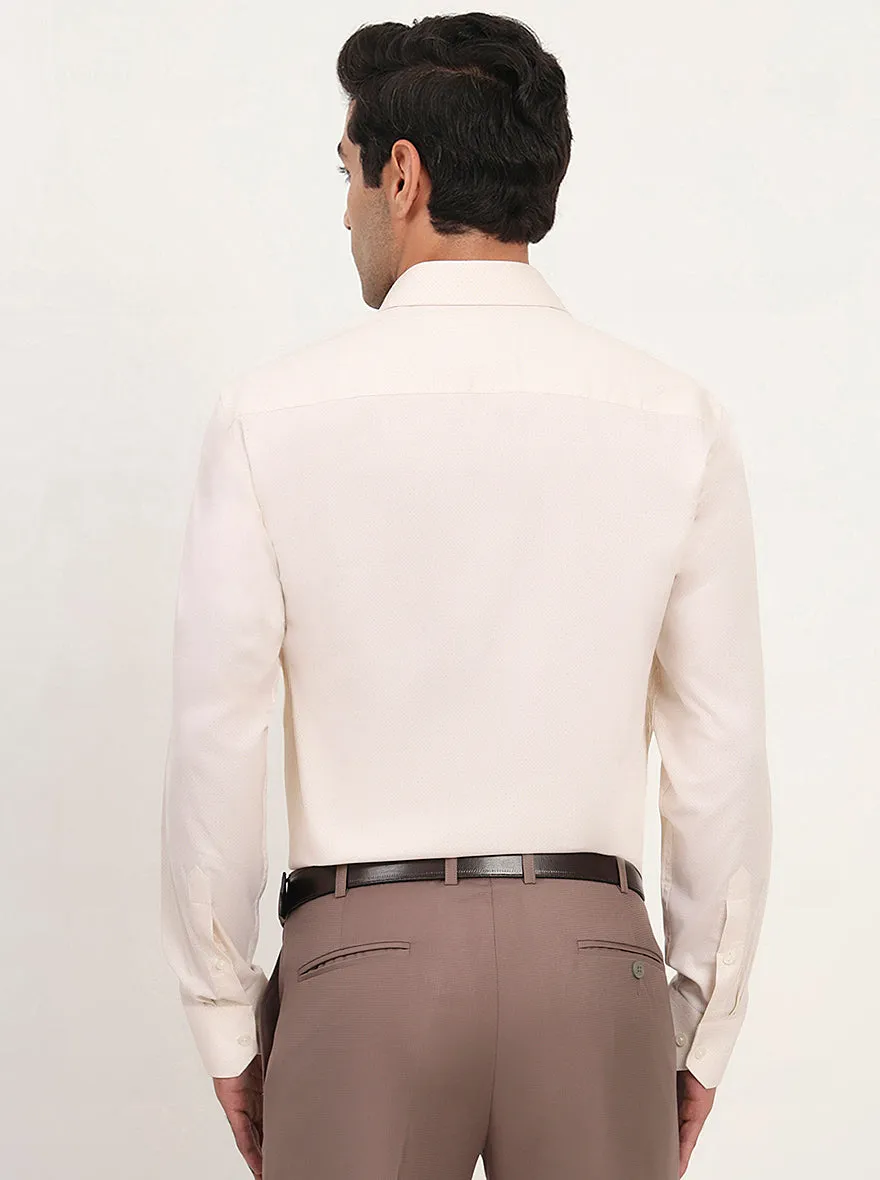 Lemon Yellow Solid Slim Fit Formal Shirt | JadeBlue