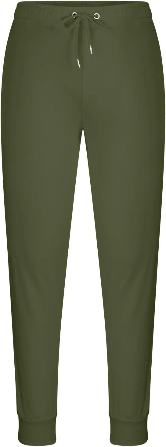 Men's Jogger Sweatpants Elastic Waist Comfy Bottoms Slim Fit Drawstring Trousers Lounge Gymwear Stretch Athletic Fit