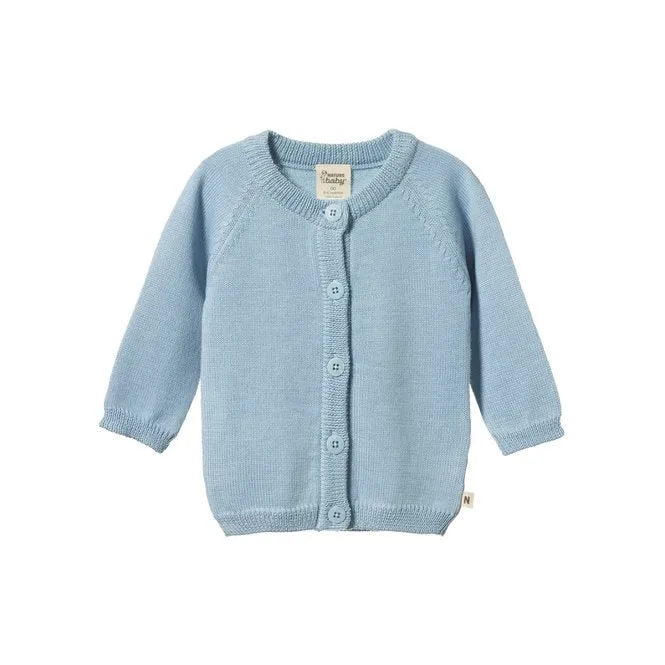 Merino Knit Cardigan - Celestial Blue