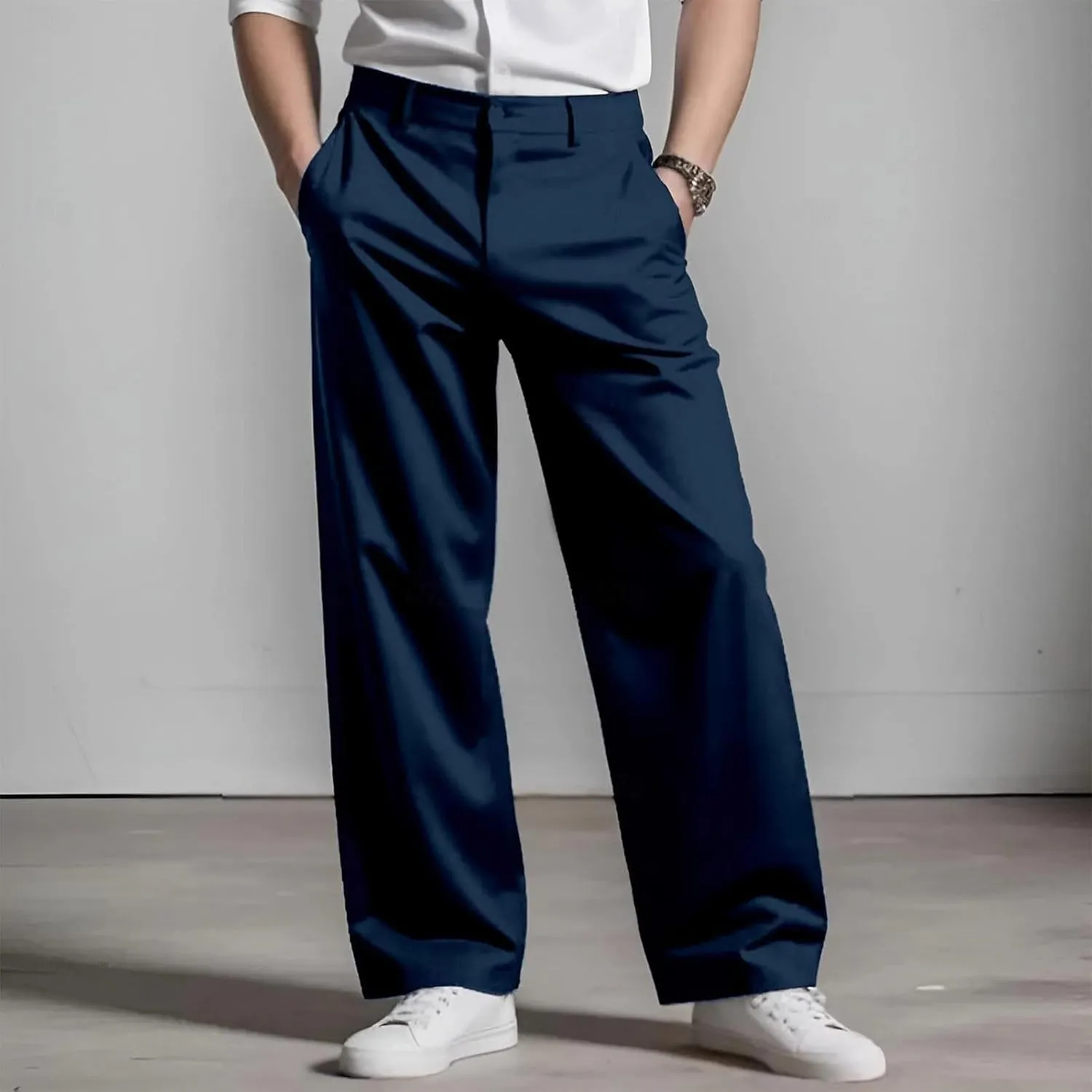 MIDOO Cargo Pants for Men Slim Fit Casual Drawstring Waist Joggers Lightweight Sweatpants Loose Fit Work Pants Trousers