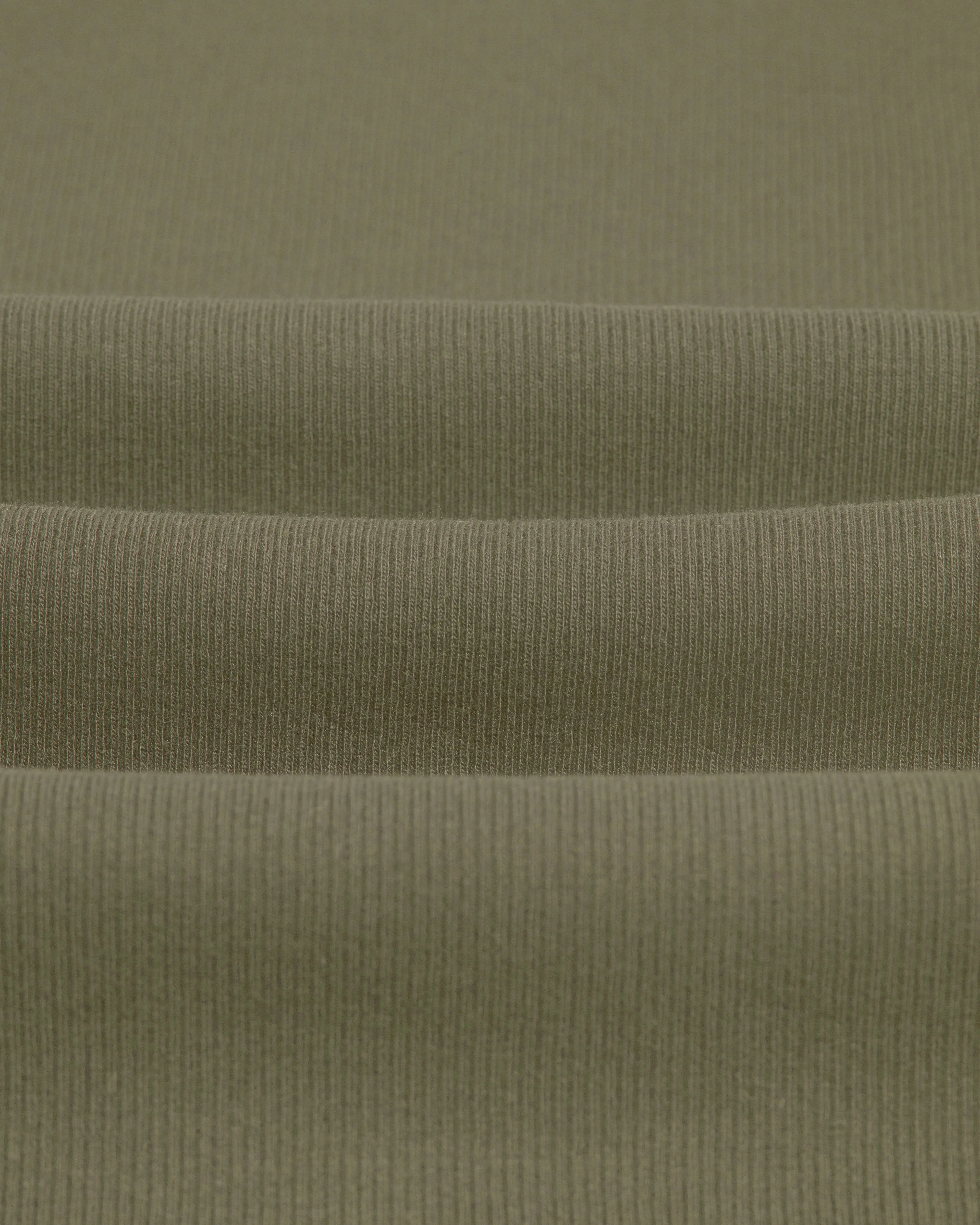 Montague - Khaki Ribbed Organic Cotton Vest