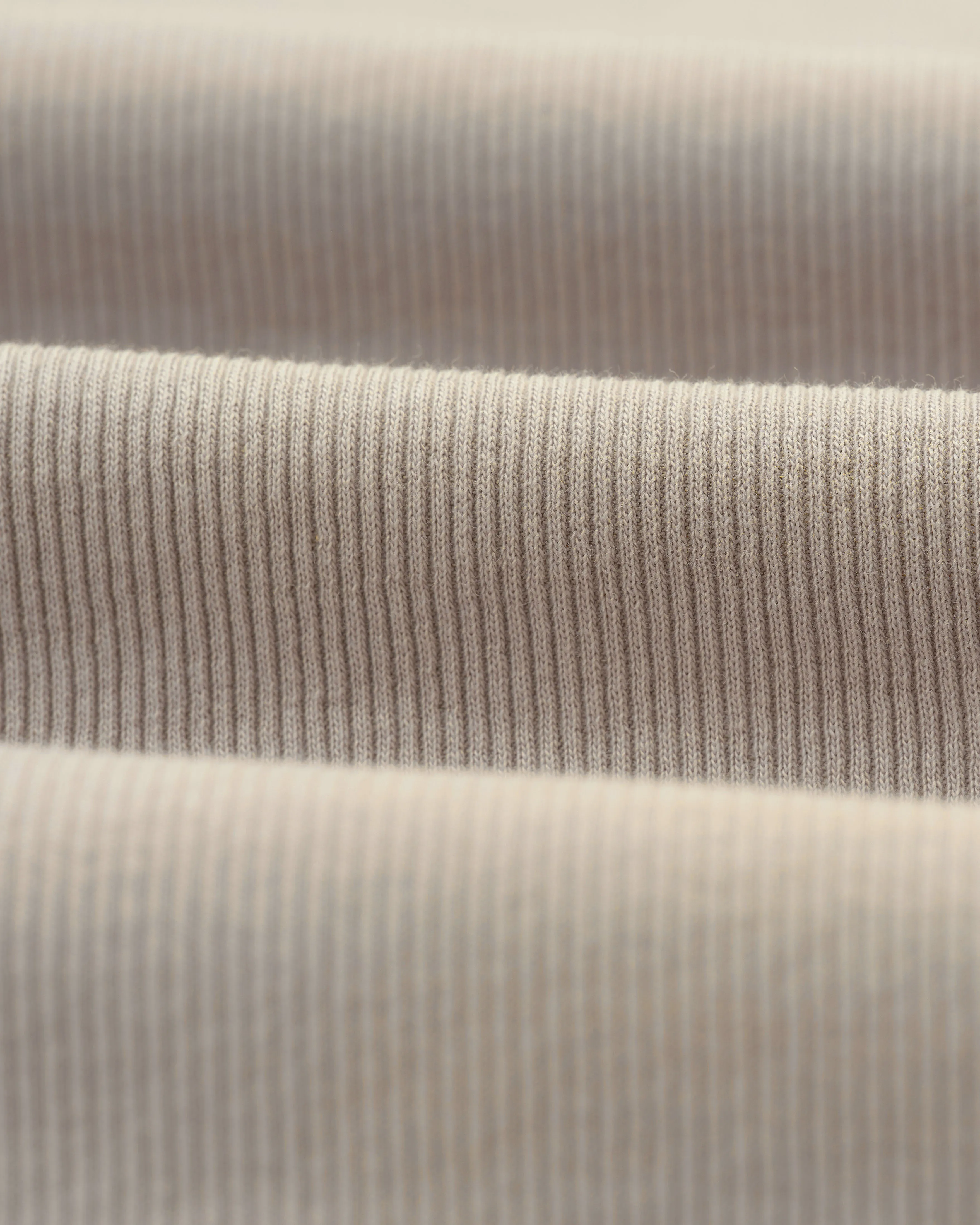 Montague - Taupe Grey Ribbed Organic Cotton Vest
