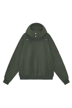 NECK SNAP FLEECE HOODY