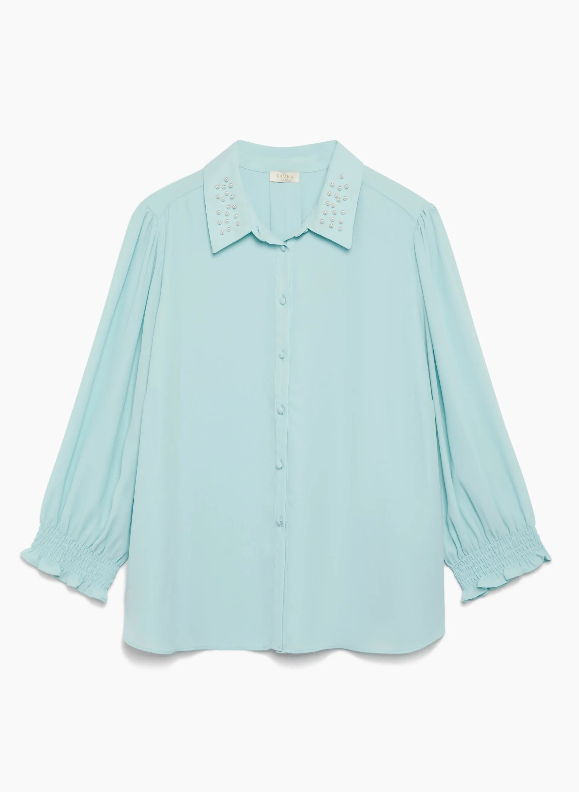 Pearl Detail Button Down Blouse