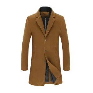 RegalWool Men’s Slim Fit Two-Piece Woolen Coat – British Elegance Meets Modern Casual