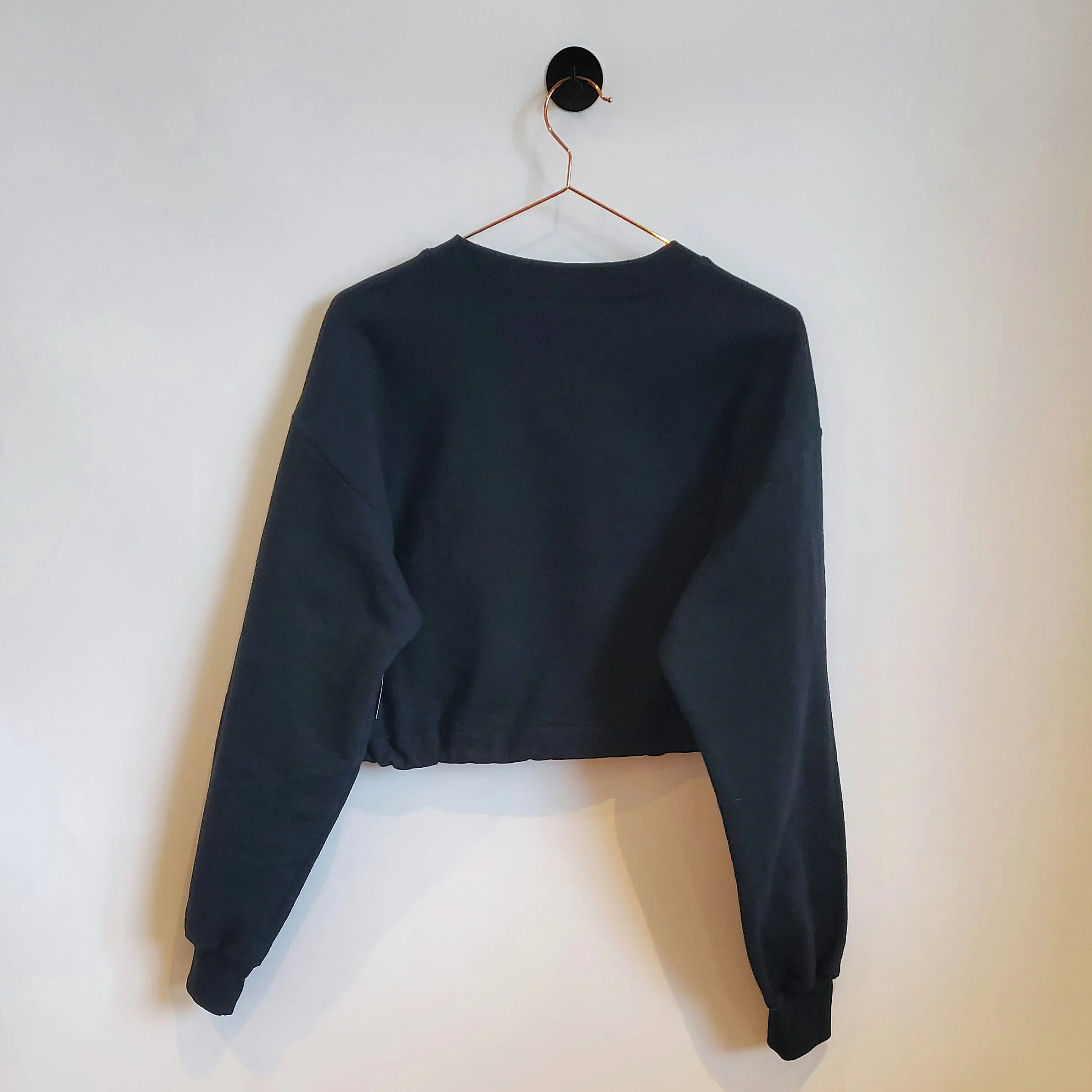 Reworked Y2K Graphic Crop Sweatshirt | Size 12