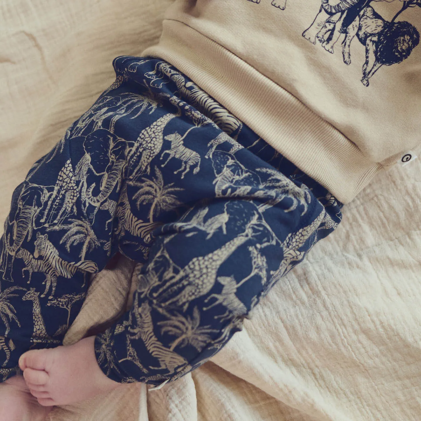 Safari Cut Pants - Night Blue/Cashmere