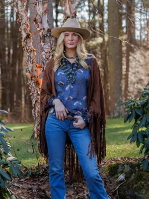 Saratoga Chambray Blouse by Tasha Polizzi