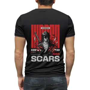 Scars Mens cotton printed T-shirt
