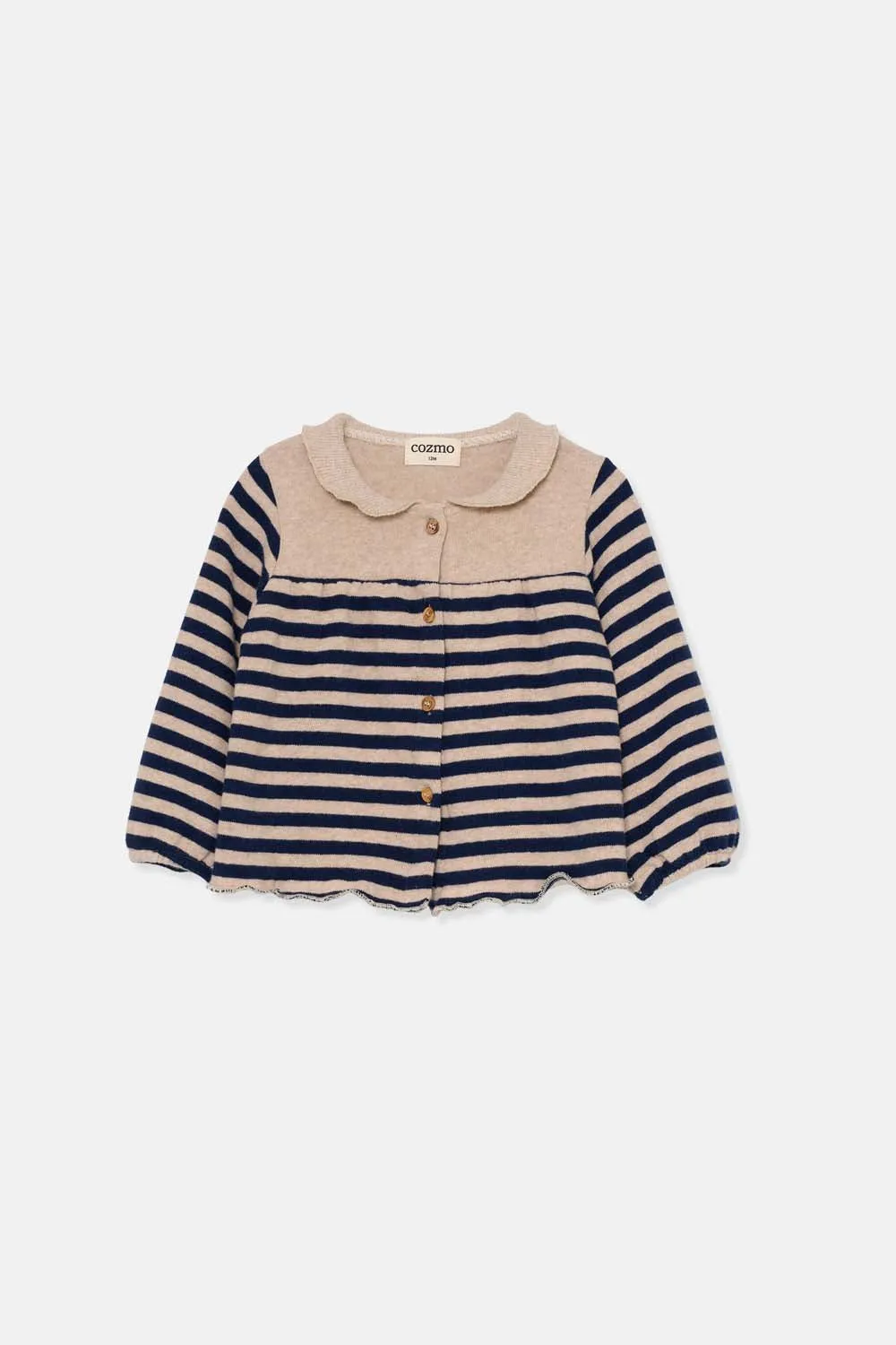 SOFT STRIPED BABY CARDIGAN