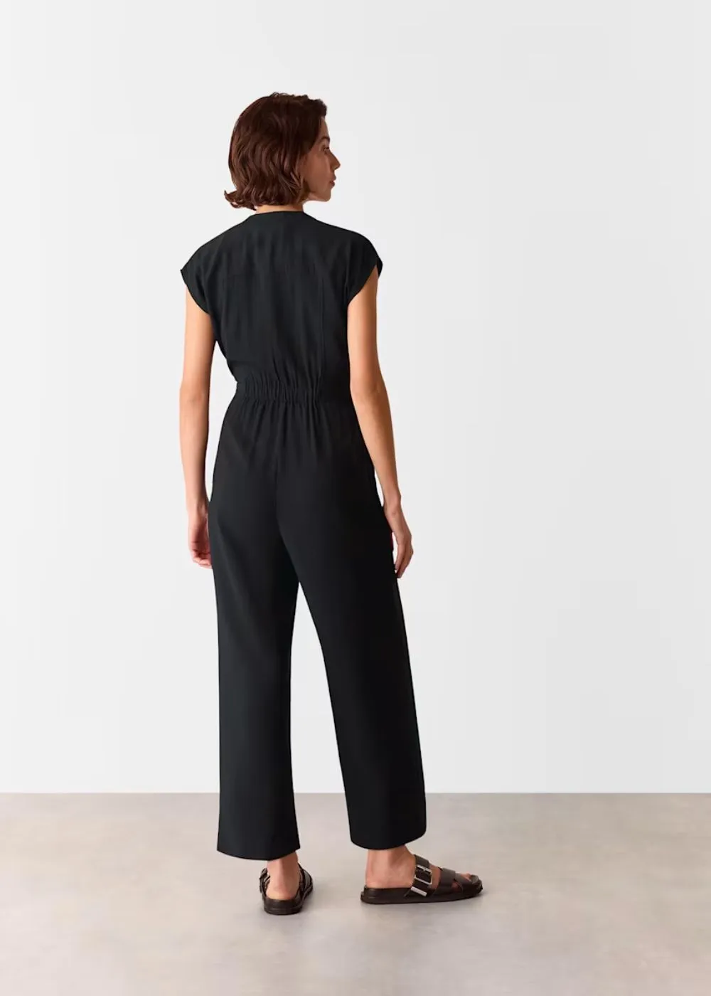 Whistles Sleeveless Drawstring Jumpsuit