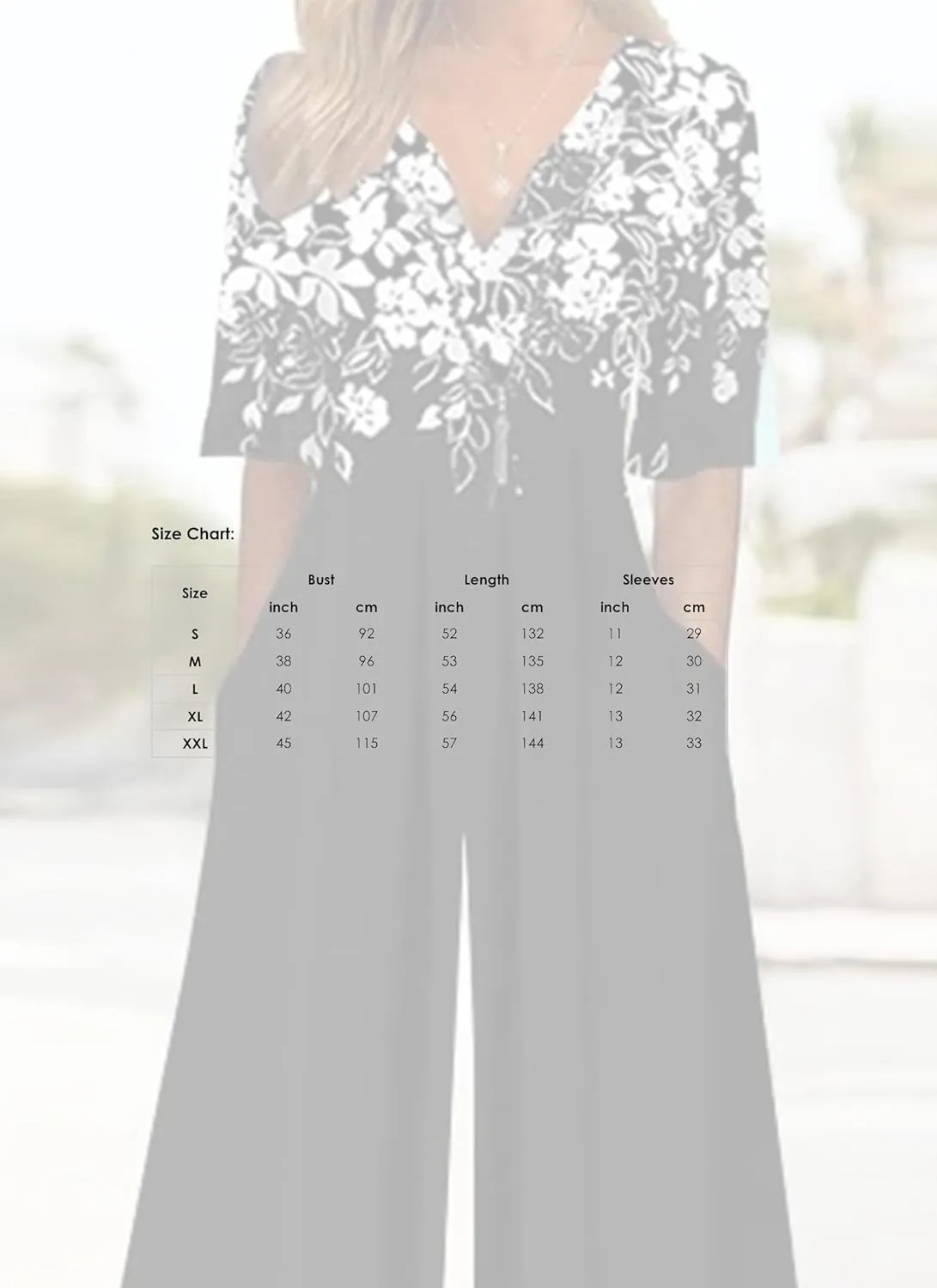 Women's Jumpsuit 2025 Spring Outfits Half Sleeve V Neck Wide Leg Pants Rompers with Side Pockets