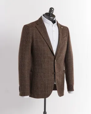 Wool & Cashmere Prince Of Wales Soft Jacket