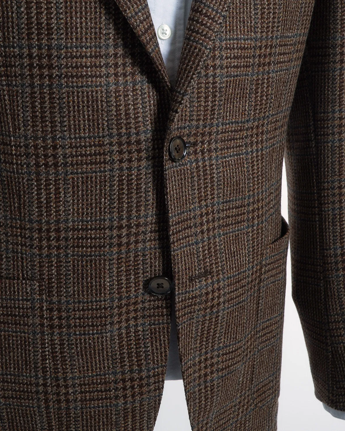 Wool & Cashmere Prince Of Wales Soft Jacket